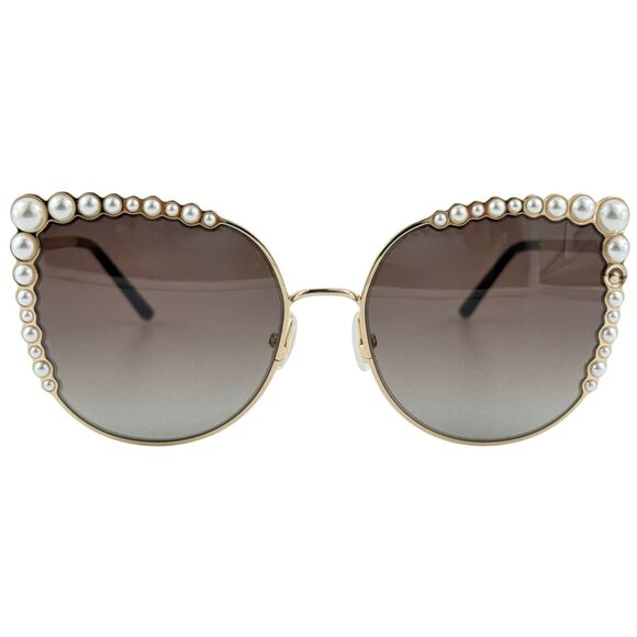 Carolina Herrera CH0076/S Womens Metal Sunglass 000HA Rose Gold 58-19 w Case